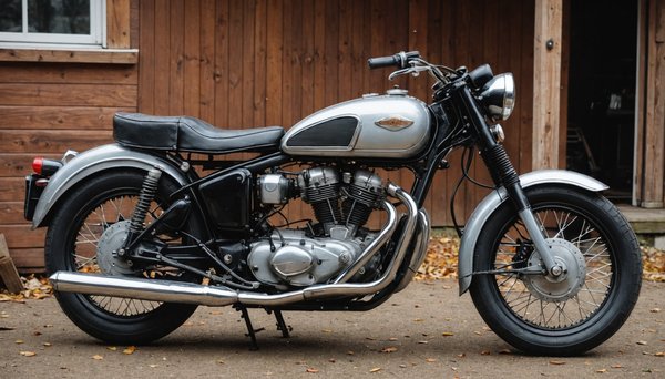 Préparation d'une moto vintage pour l'hiver